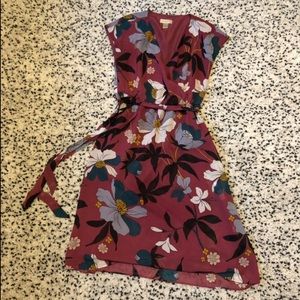 LOFT Women’s Floral Faux-Wrap Dress